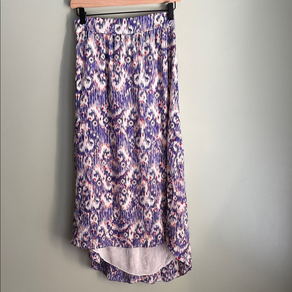 Isabel Marant Étoile Jupe Yeba asymmetrical maxi skirt Bohemian-style print silk - Picture 3 of 6